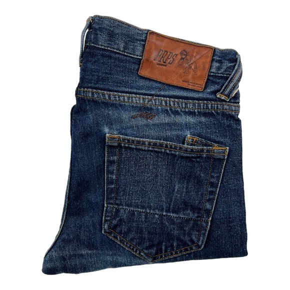 PRPS Blue Distressed Donwan Harrell Japanese Selvedge Jeans Mens Size 32X35